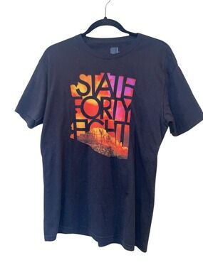 State Forty Eight Men’s Crew Neck Summer Monsoon Black T-shirt Size: Large